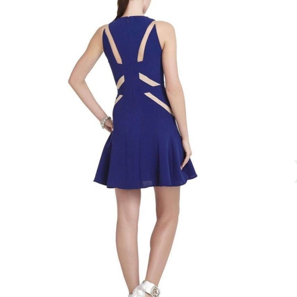 BCBGMazAzria Solie Tulle-Insert Cutout Dress - Picture 6 of 6